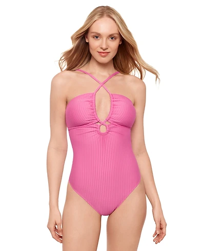 Salt + Cove Juniors' Keyhole One-Piece Swimsuit, Exclusively at Macy's