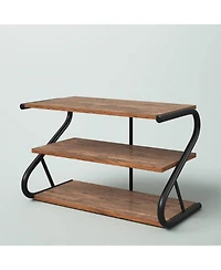 Slickblue Modern Industrial 3-Tier Shoe Rack - Stylish Storage Organizer for Entryway