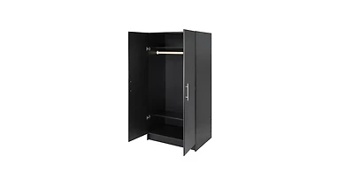 Bedroom Closet Armoire – Stylish Wardrobe Cabinet with Interior Rod & Compartments for Functional Organization