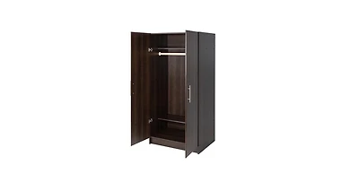 Bedroom Closet Armoire – Stylish Wardrobe Cabinet with Interior Rod & Compartments for Functional Organization