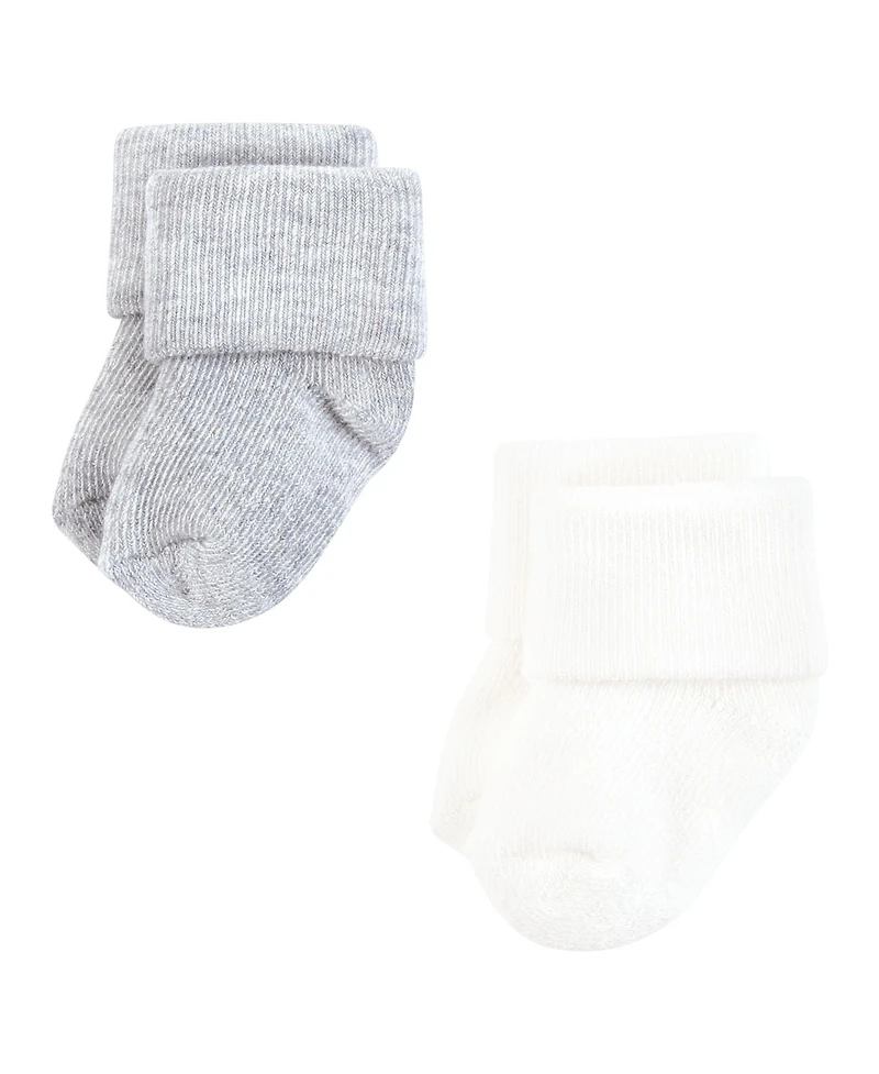 Hudson Baby Boys Unisex Bulk Pack of Soft Terry Socks