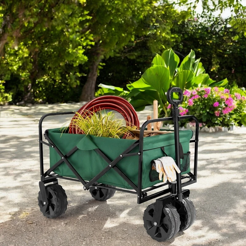 Slickblue Heavy Duty Collapsible Multipurpose Indoor/Outdoor Utility Garden Cart