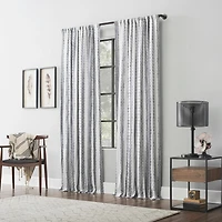 Slub Texture Stripe Cotton Curtain