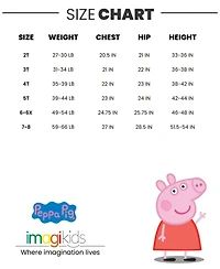Peppa Pig Toddler Girls Peplum T-Shirt and Leggings Outfit Set
