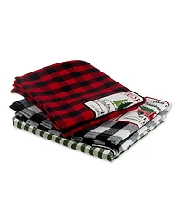 Design Imports Assorted Christmas Tree Farm Embellished Dishtowels, Set of 3