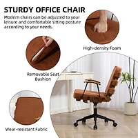 Dyhome Dining Chairs Set of 2, Upholstered Modern Dining Room Chairs, Tufted Sherpa Boucle Kitchen Chairs, Mid Century Dining Chair with White Metal L