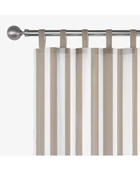 Awesome Home Outdoor Cabana Stripe Uv Protected Privacy Tab Top Curtain Panel, 52"x84"