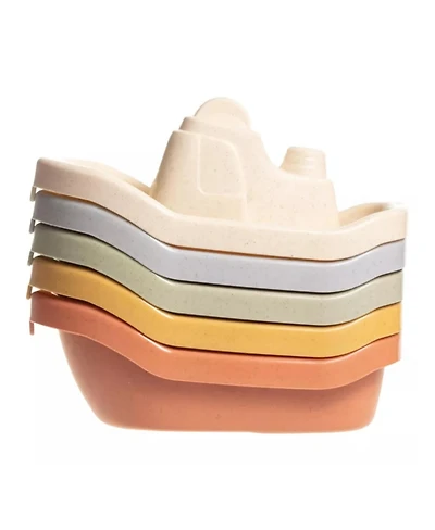 Sperric Toddler 5 Pcs Floating Boat Bath Toys Toddlers, Mold-Free Bath Toy Set for 1-3 Year Old, Water Table Toys, Fun & Educational Bath Toys