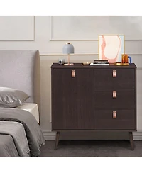 Gouun 3-drawer Sideboard Storage Display Cabinet