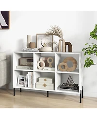 Gouun Open-Back Bookshelf with Drawer for Study