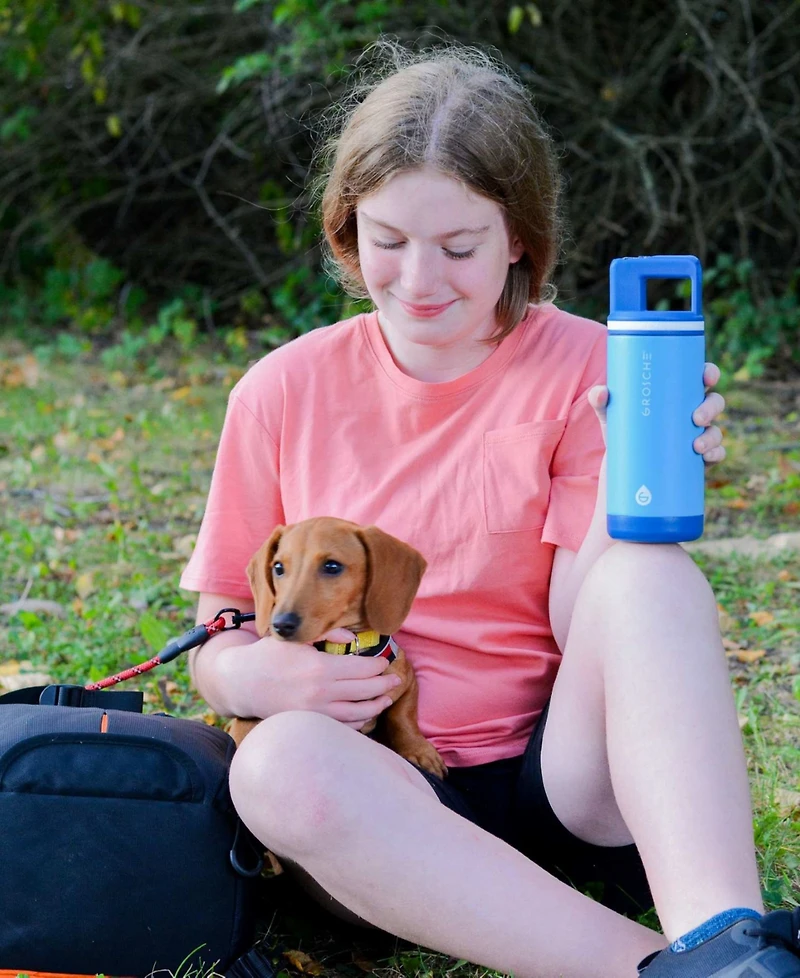 Grosche Alpine Flip 'N Sip 2-Pc. Kids Insulated Water Bottle with Straw