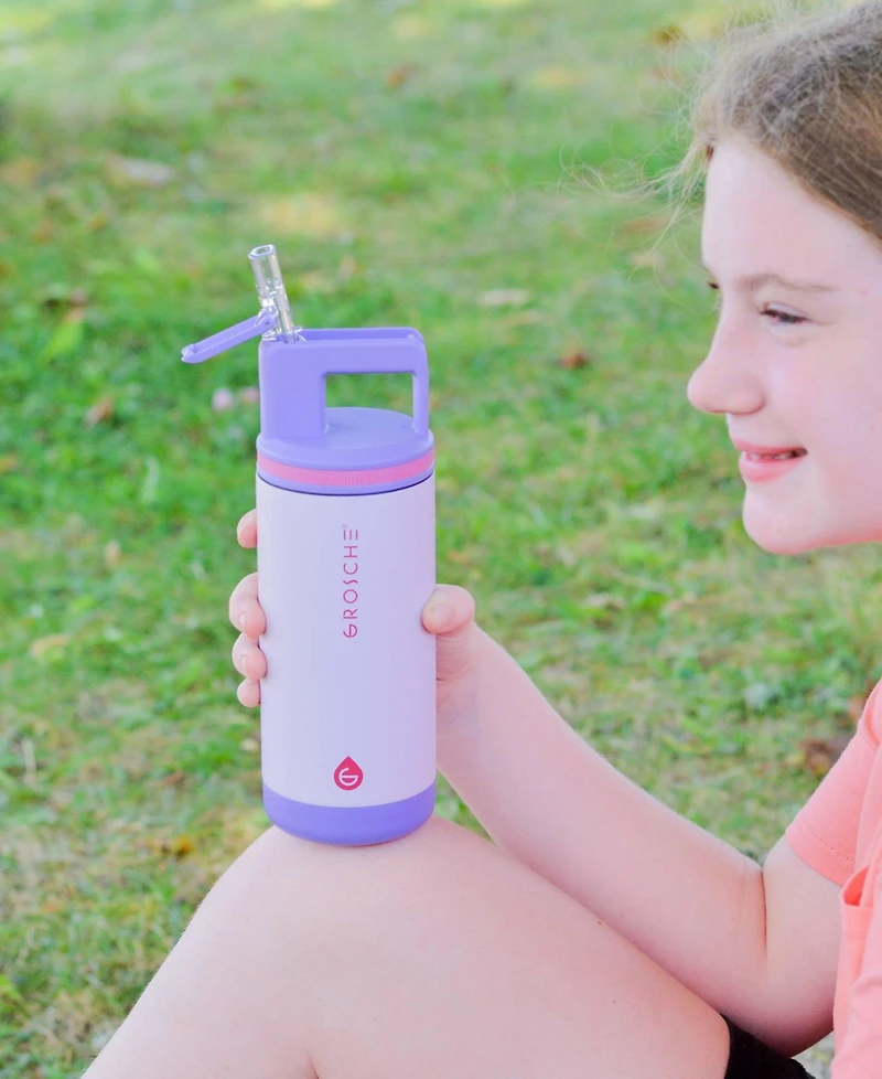 Grosche Alpine Flip 'N Sip 16 oz. Kids Insulated Water Bottle with Straw