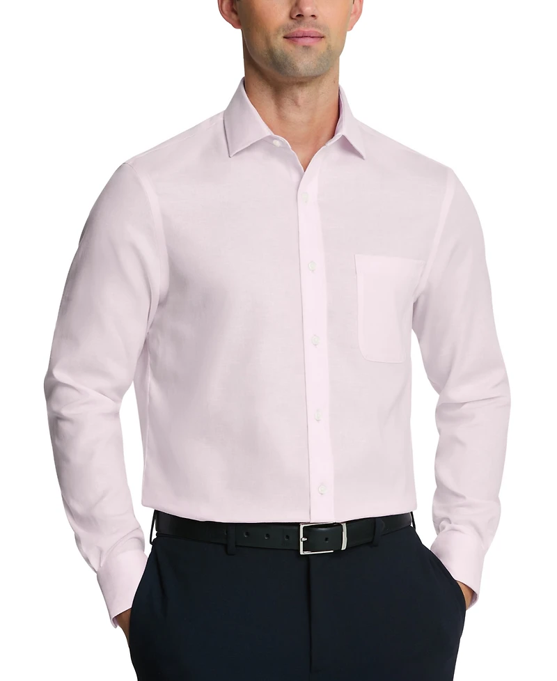 Tommy Hilfiger Mens Regular Fit Linen Dress Shirt