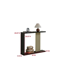 Kings Brand Furniture Indio Console Table, Entryway Sofa Table with Storage Shelf for Hallway, Entryway, Living Room, Foyer