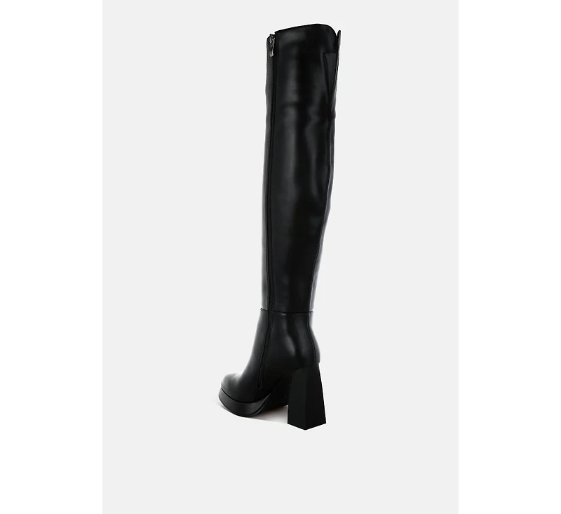 Nenana Faux Leather Knee-High Boots