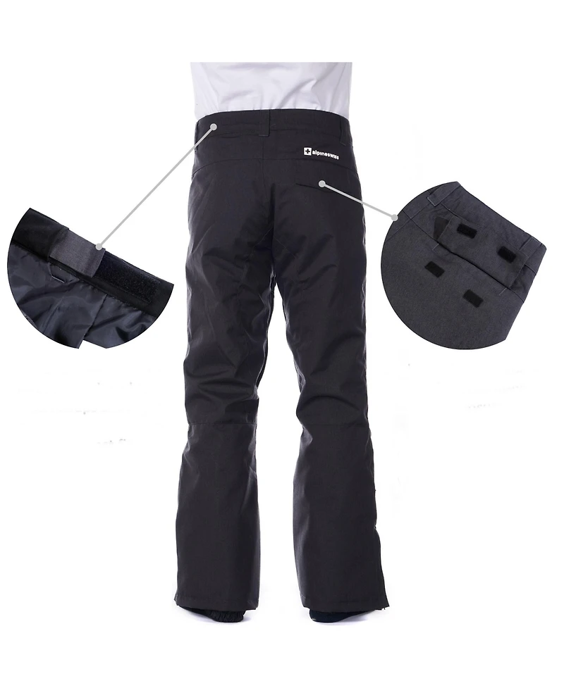 Alpine Swiss Men's Waterproof Ski Snowboarding Pants Insulated Winter Snow