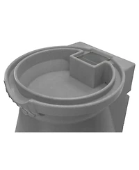 Slickblue Granite 65-Gallon Plastic Urn Rain Barrel with Planter Top for Water Conservation and Garden Use