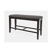 Jofran American Rustics Upholstered 42" Counter Bench