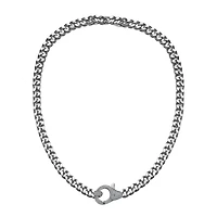 Stylish polished Curb Link Chain Necklace