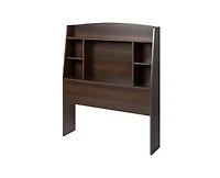 Slickblue Wood Finish Bookcase Headboard with Built-In Storage for Easy Access