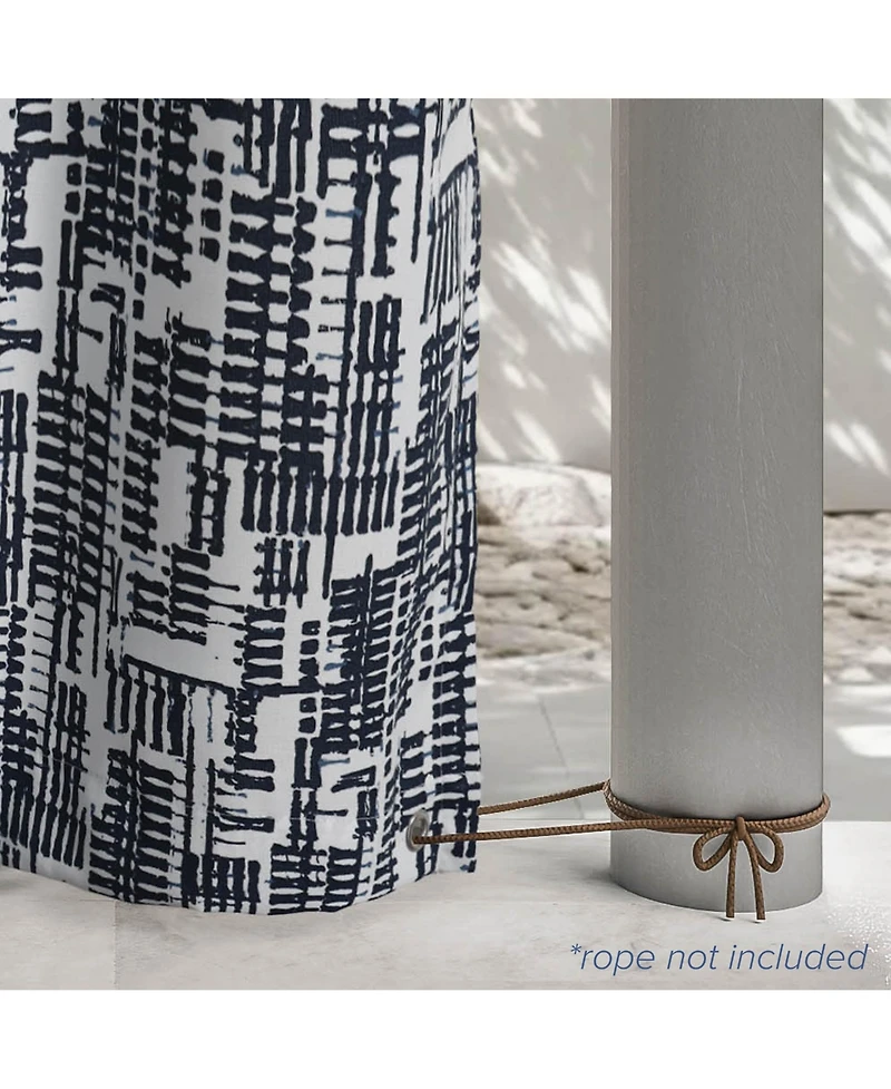 Outdoor Gobi Print Uv Protected Privacy Grommet Curtain Panel, 52"×96"