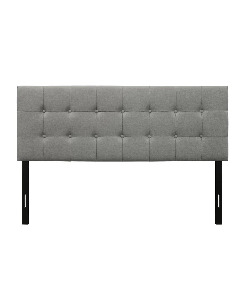 Slickblue Contemporary Button-Tufted Headboard in Upholstered Fabric