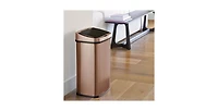 Slickblue 13-Gallon Stainless Steel Kitchen Trash Can with Motion Sensor Lid