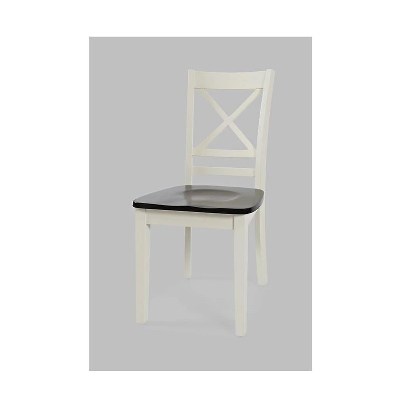 Jofran Asbury Park Solid Acacia Farmhouse X-Back Chair (Set of 2)
