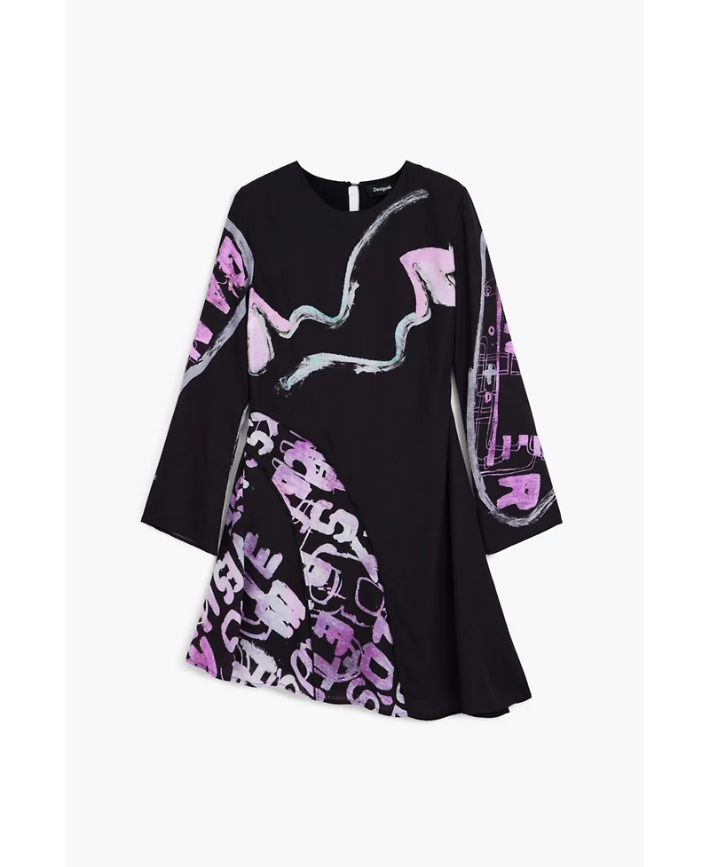 Desigual Women's Asymmetric short dress with letters