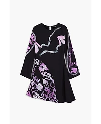 Desigual Women's Asymmetric short dress with letters