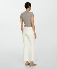 Mango Women's Alex Slim Fit Medium Rise Jeans
