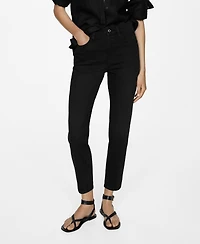 Mango Women's Mom Comfort High Rise Jeans