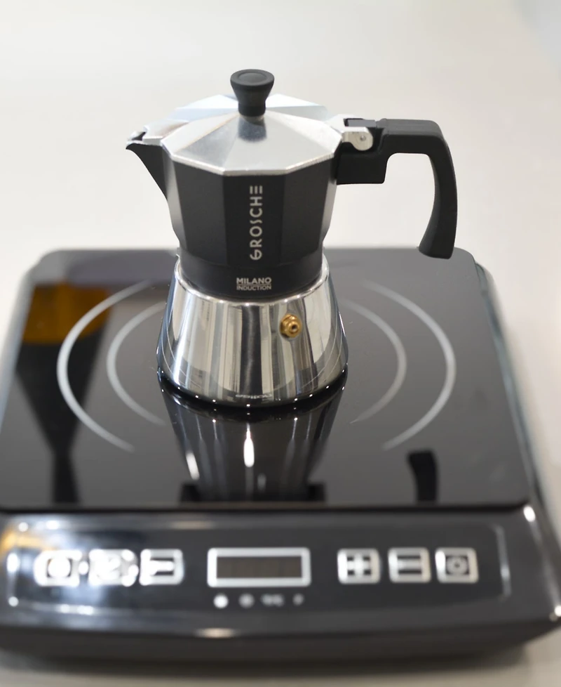 Grosche Milano Induction Stovetop Cup Espresso Maker Moka Pot