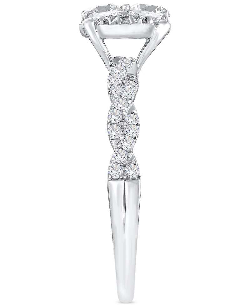 Diamond Braid-Inspired Bridal Set (1 ct. t.w.) in 14k White Gold