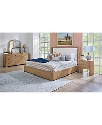 Nordic 3 Pc. King Upholstered Storage Set (Bed, Dresser & Nightstand)