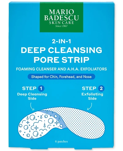 Mario Badescu 2-In-1 Deep Cleansing Pore Strip, 6-Pk.