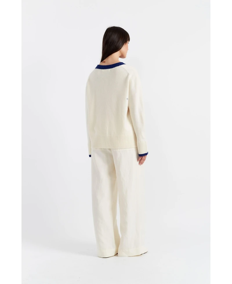 Chinti & Parker Women's Admiral Wool Cashmere Cardigan