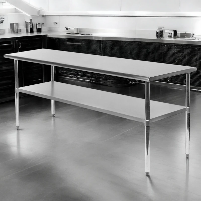 Slickblue Heavy Duty 72 x 24 inch Stainless Steel Kitchen Restaurant Prep Work Table