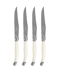 French Home Laguiole Connoisseur 4-Piece Steak Knife Set with Handles