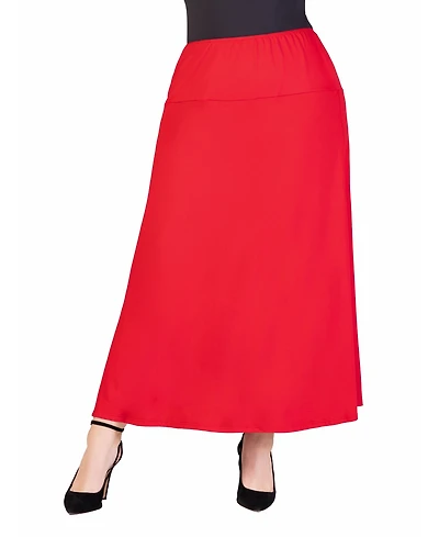 24seven Comfort Apparel Plus Maxi Skirt