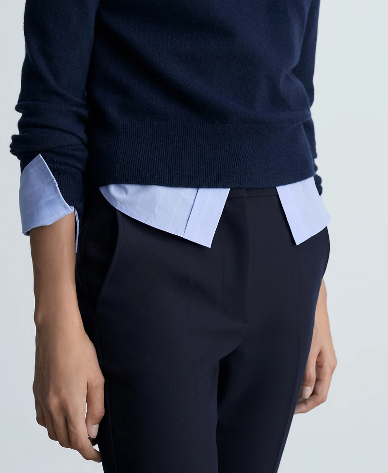 Mango Women's Pleat Straight Trousers