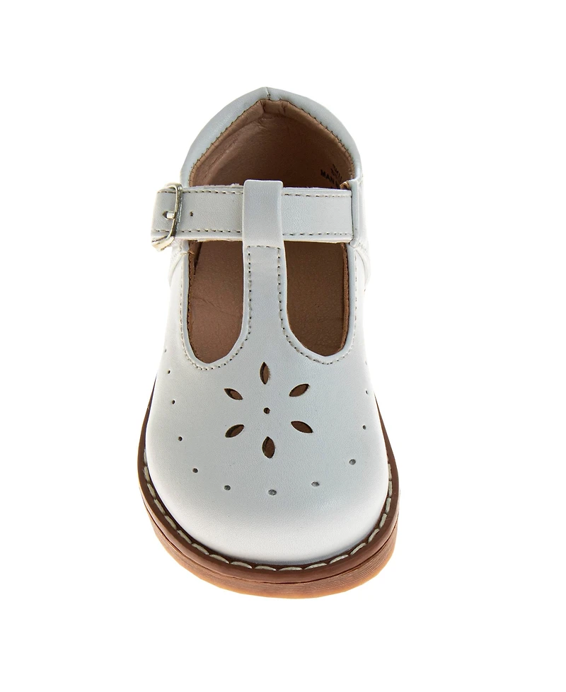 Josmo Infant Slip-Resistant Flat T-Strap Shoes