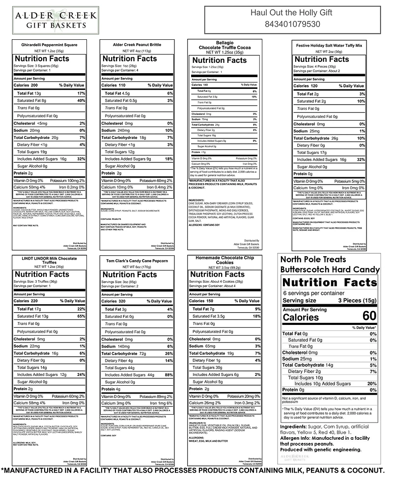Alder Creek Gift Baskets Haul Out The Holly Gift Basket, 9 Piece