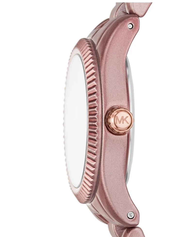 Michael Kors Women's Limited Edition Lexington Three-Hand Smokey Rose Stainless Steel Watch, 26mm