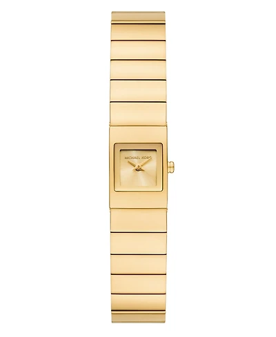 Michael Kors Women's Darrington Two-Hand Gold-Tone Stainless Steel Watch, 14mm