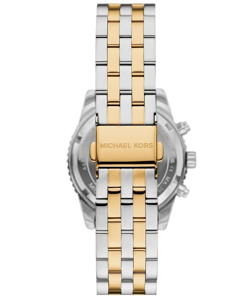Michael Kors Women's Mini Bryant Chronograph Two-Tone Stainless Steel Watch, 35mm