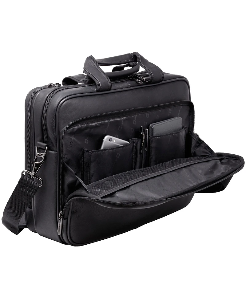 Alpine Swiss Messenger Bag Leather 15.6 Laptop Briefcase Portfolio Business Case