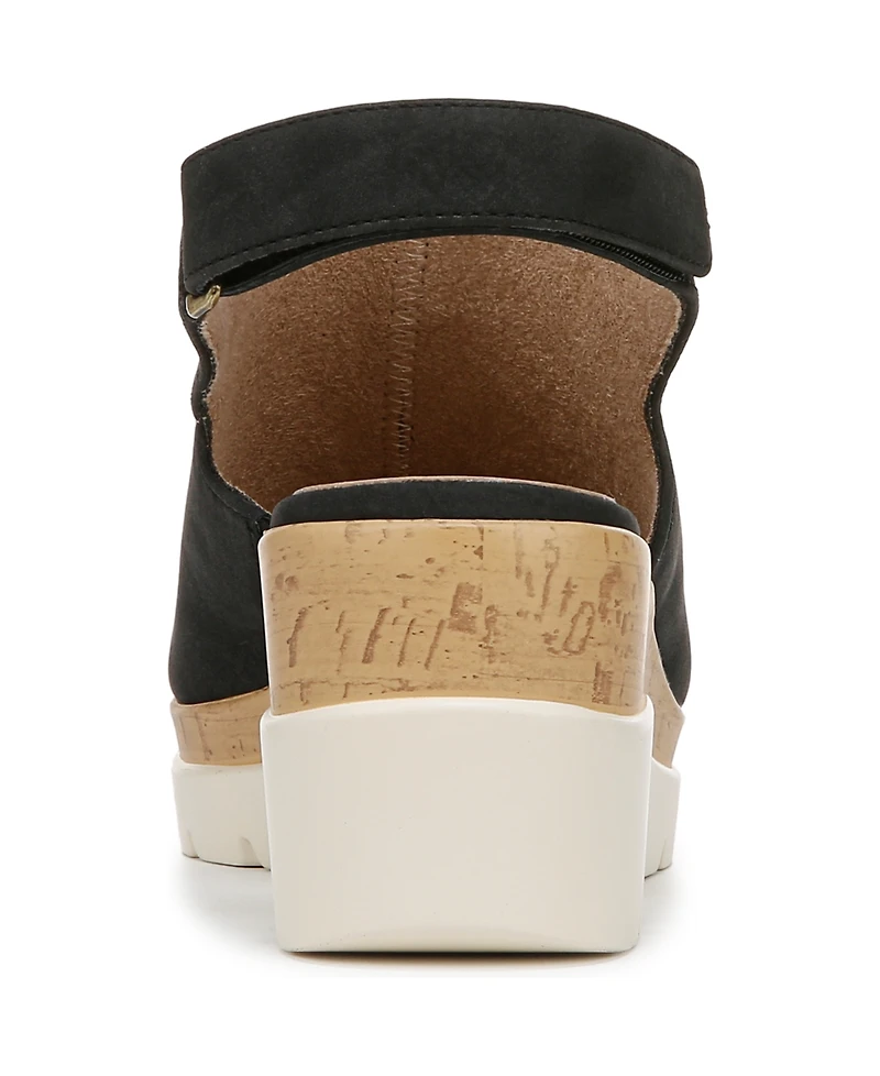 Soul Naturalizer Women's Giselle Peep Toe Slingback Wedge Sandals