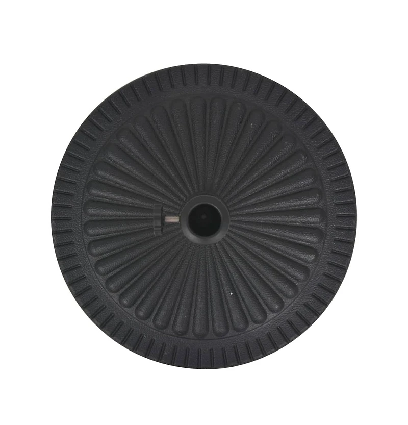 vidaXL Parasol Base Resin Round Black lb