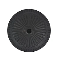 vidaXL Parasol Base Resin Round Black lb